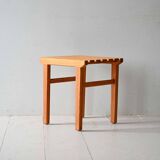 1960s Scandinavian pine slatted stool