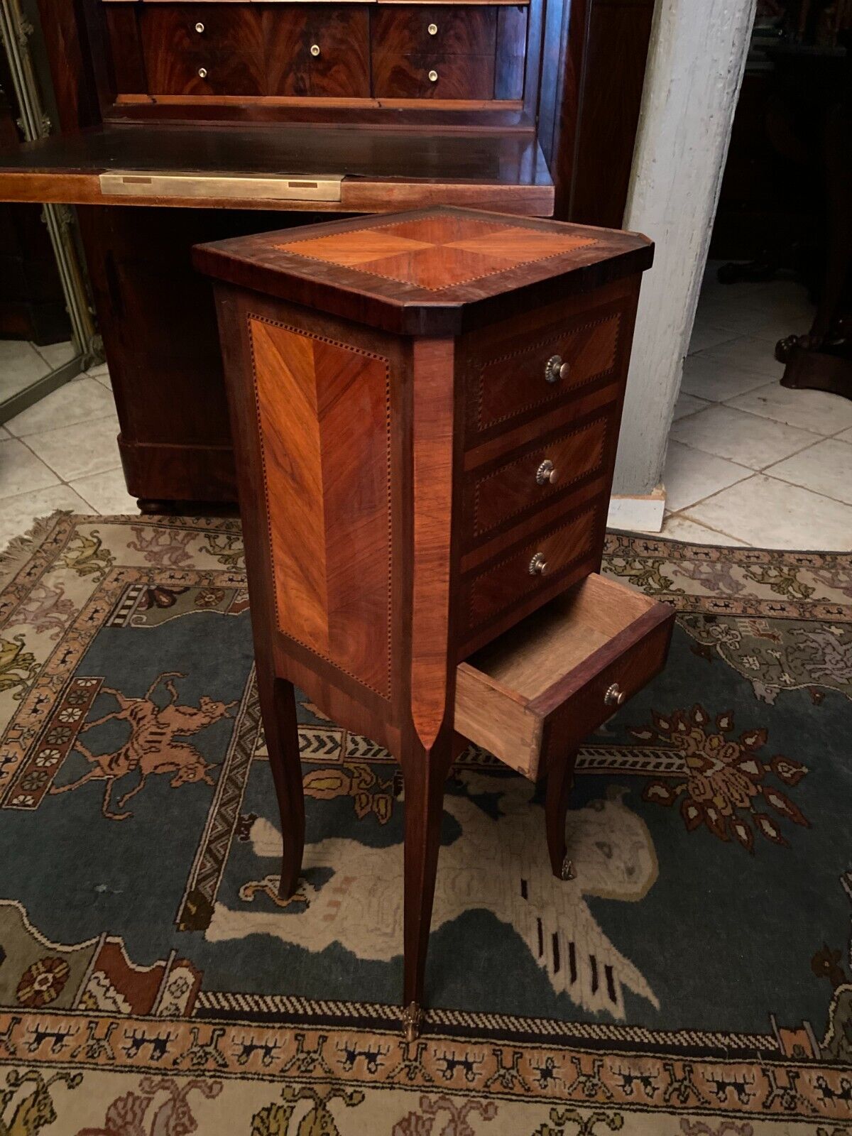 End of sofa holder pot harness pedestal bedside inlaid style Transition