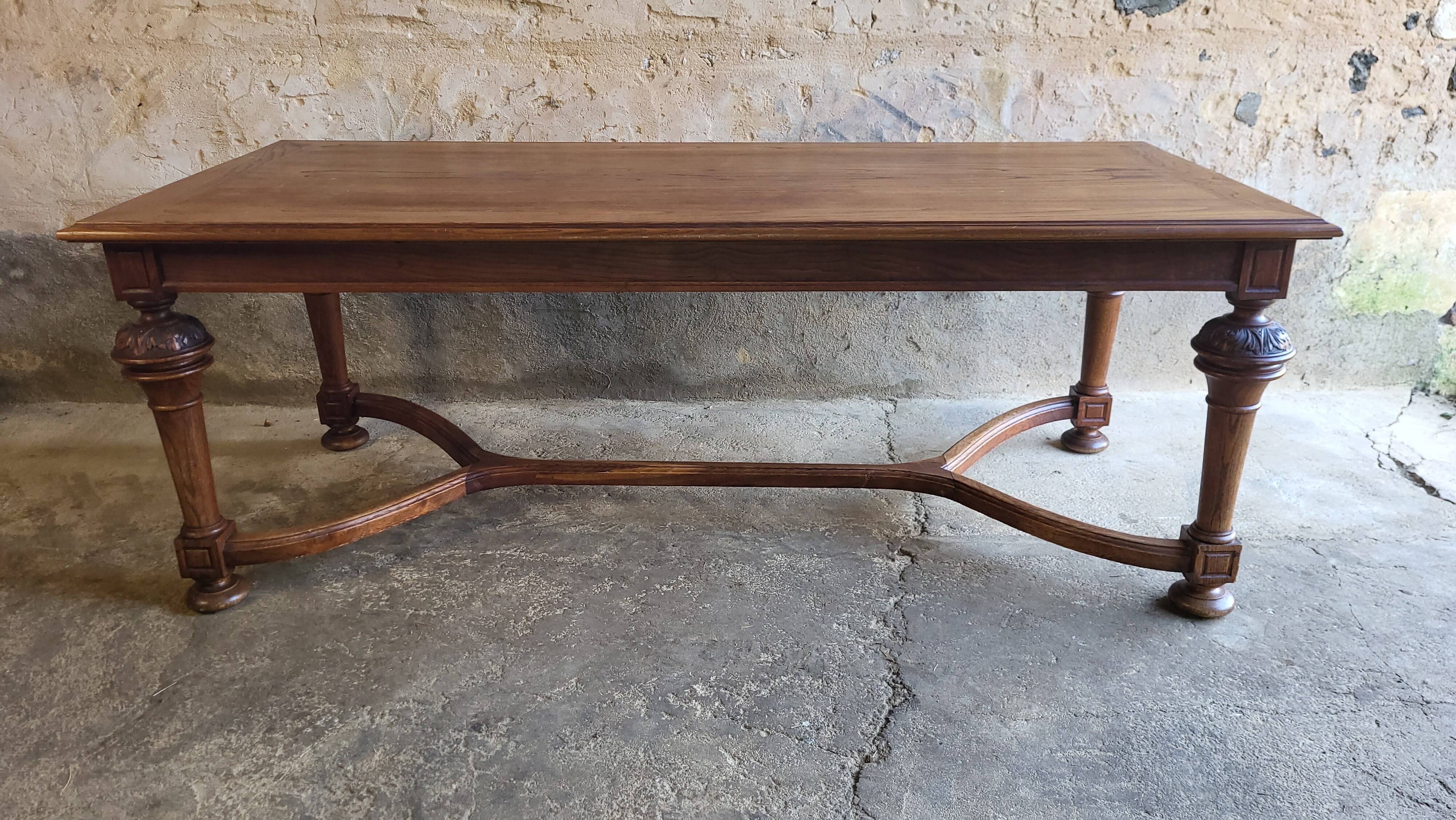 19th century oak dining table