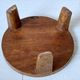 Solid wood monoxyle piece hand-carved.