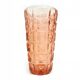 Envelope vase, modernism, pink glass, Ząbkowice, Poland, 1970s
