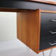 Cees Braakman teak desk with triangle legs for Pastoe
