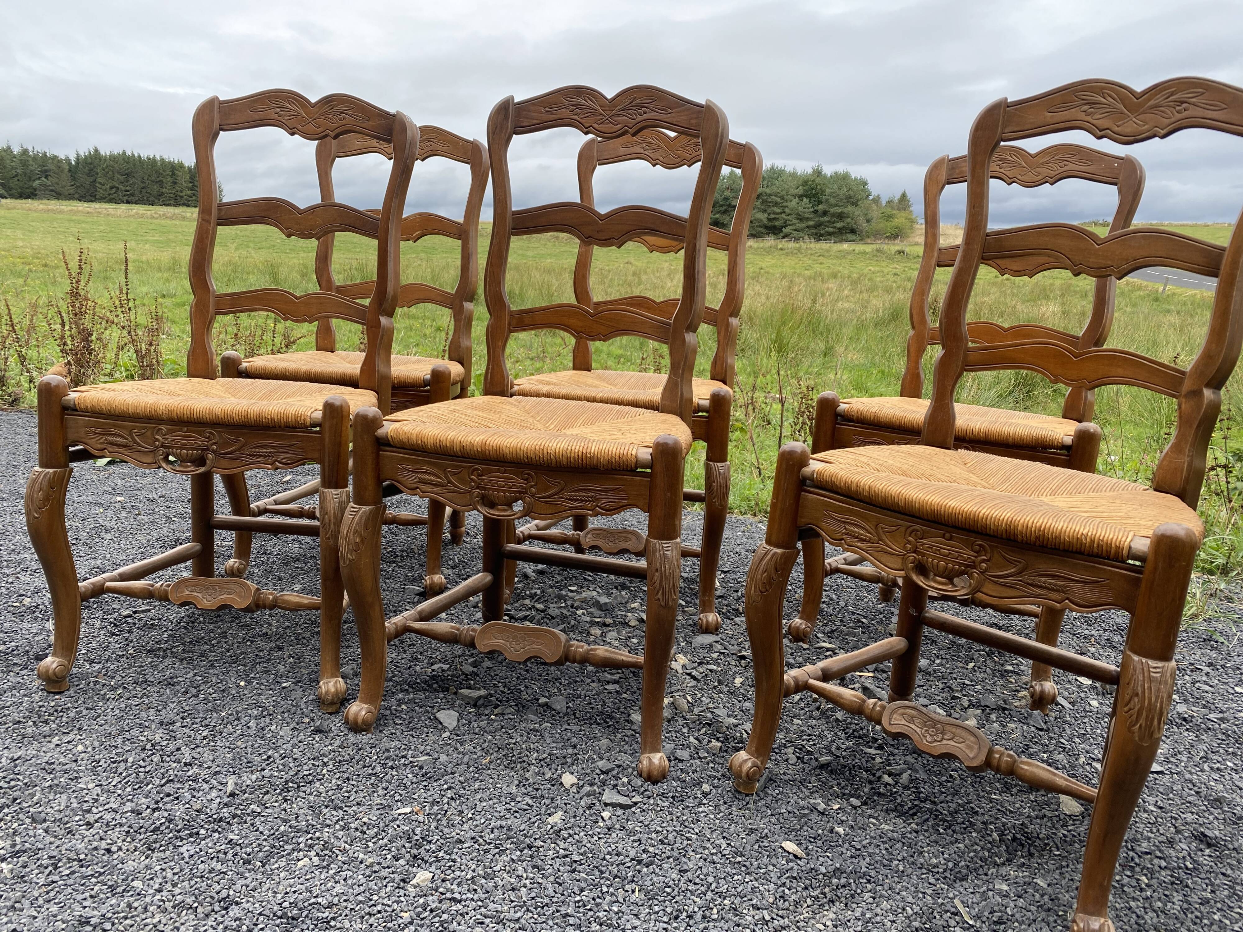 6 Provencal chairs