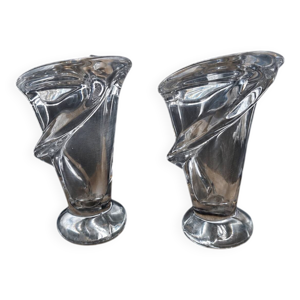 Jolie paire de vases - cristal