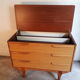 Commode coiffeuse en teck, années 70