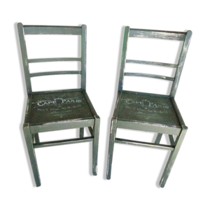 2 chaises bistrot relookées
