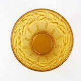 Art nouveau planter in amber glass by josef inwald barolac, 1930s