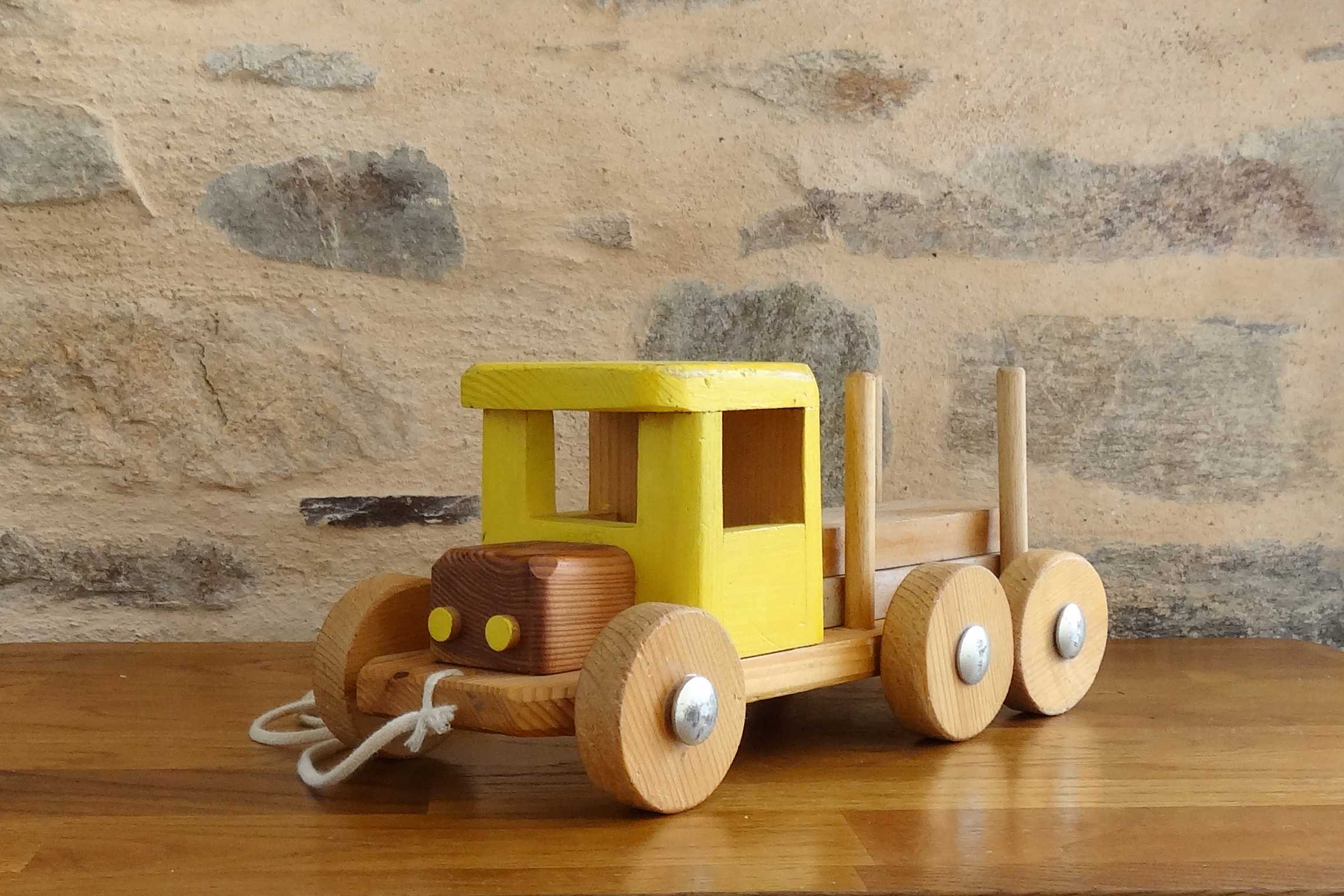 Vintage wooden transport truck