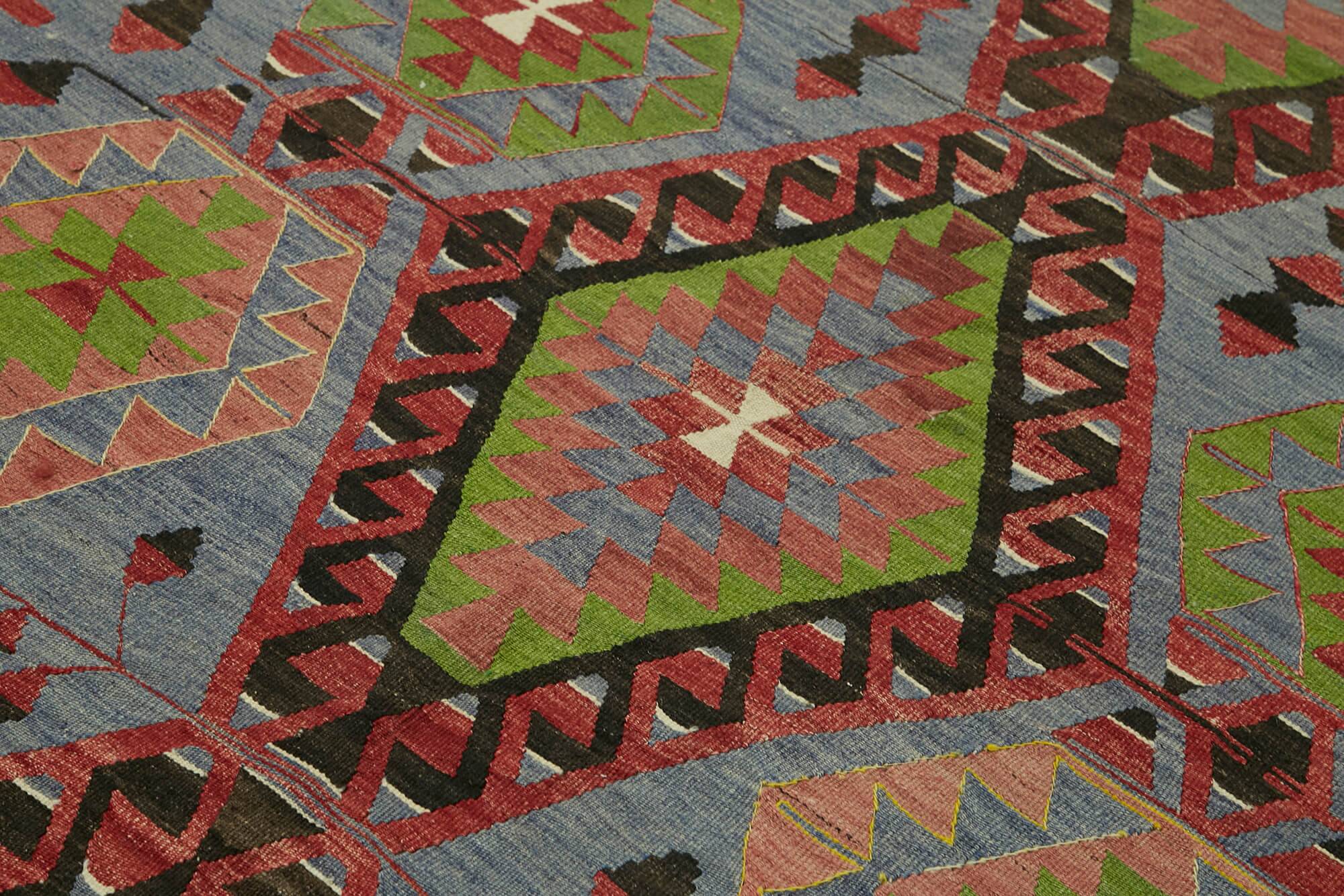 Turkish Handmade Vintage Anatolian Kilim 168 cm x 298 cm