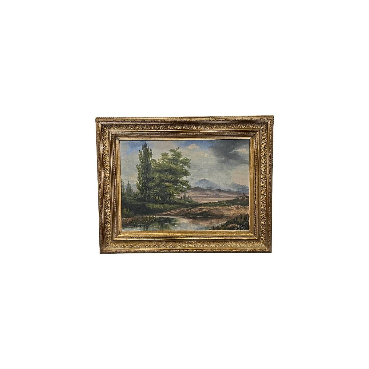 Old Painting Titled The Dovedale, from around 1900