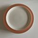Set of 6 flat plates 1958 mid century Boch Frères Keralux Belgium
