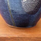 Vase en grès émaillé à coulure