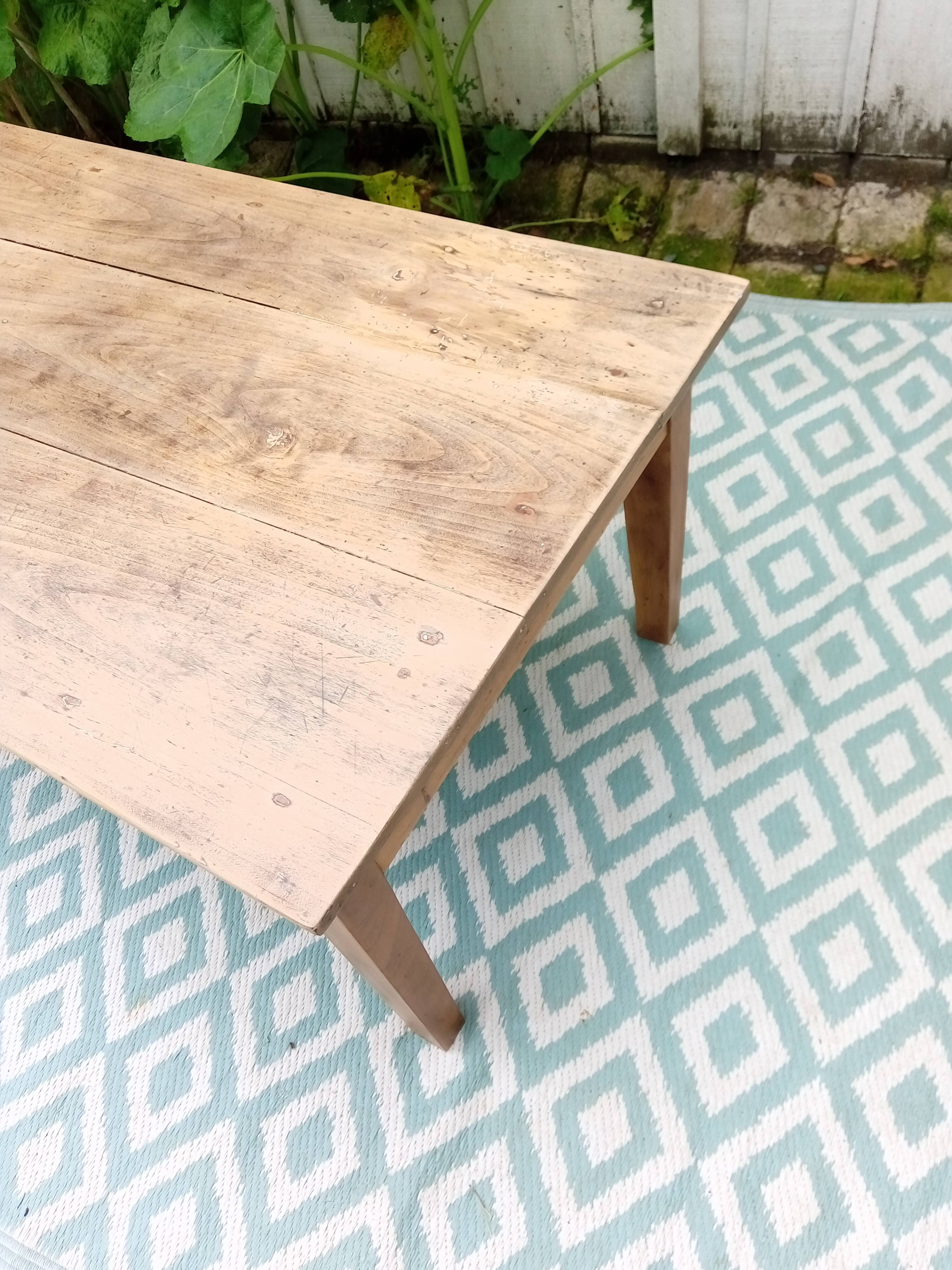 Antique wooden coffee table