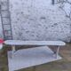 White patinated bench