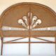 Vintage rattan bed head