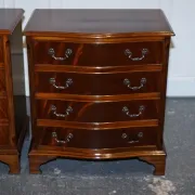 Large Wooden Bedside Tables, Set of 2