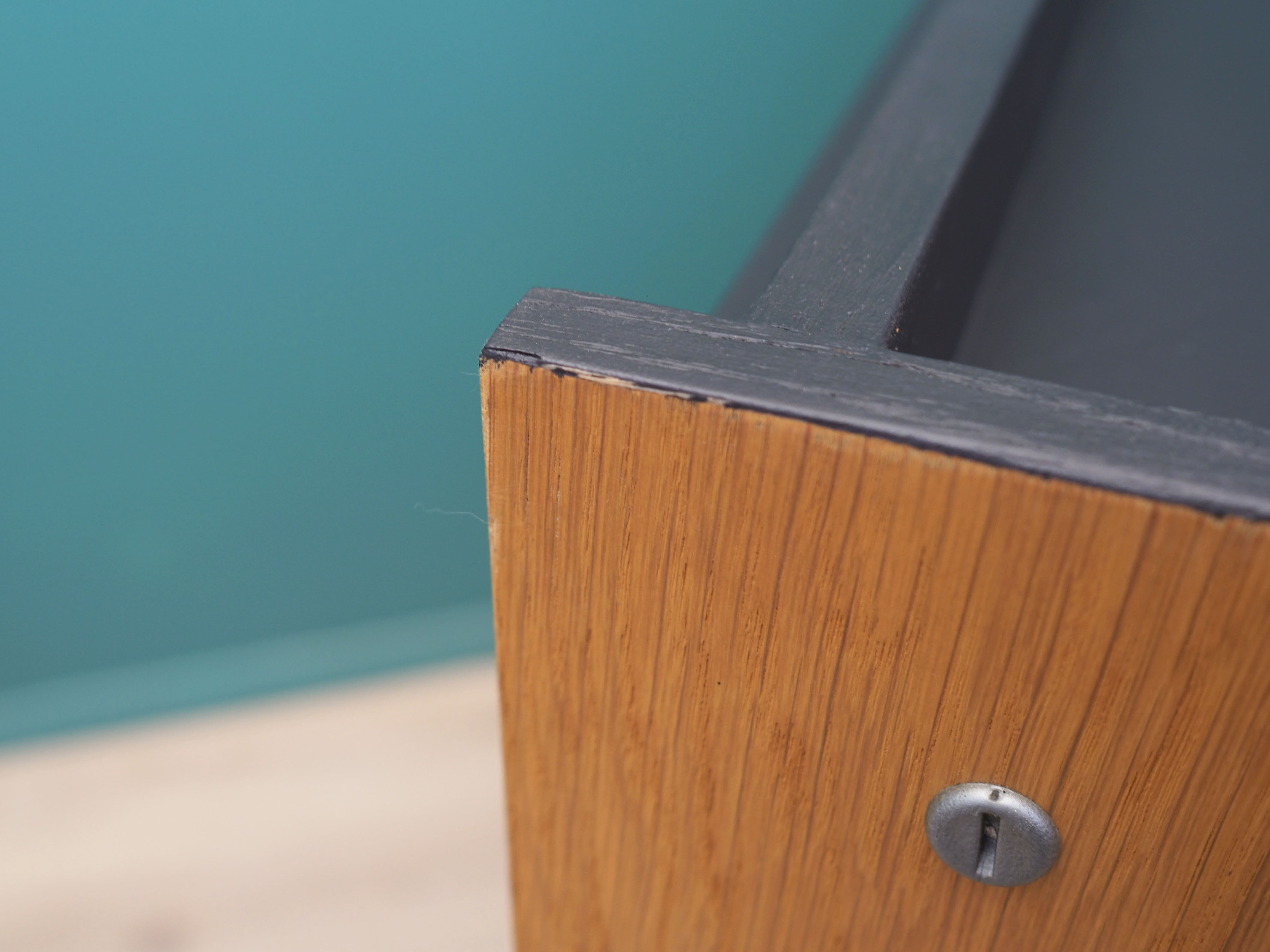 Oak bookcase, Danish design, 1970s, manufactured by ÆJM Møbler