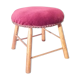 Old stool pads velvet red