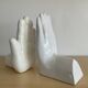 Pair of Vintage Ceramic Hands Bookends