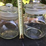 Set of 3 glass candy jars