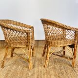 Children's wicker armchair