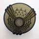 Art deco moulded glass vase