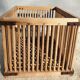 Caisse panier cage de filature XIXe à barreaux bois