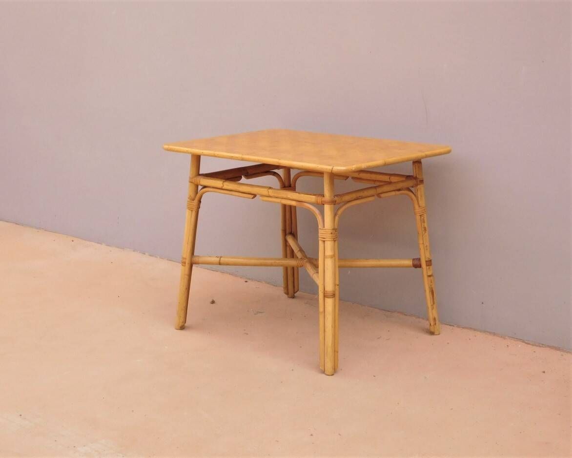 Rattan table and chair set