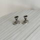Pair of antique metal candlesticks