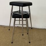 Pair of old skai stools