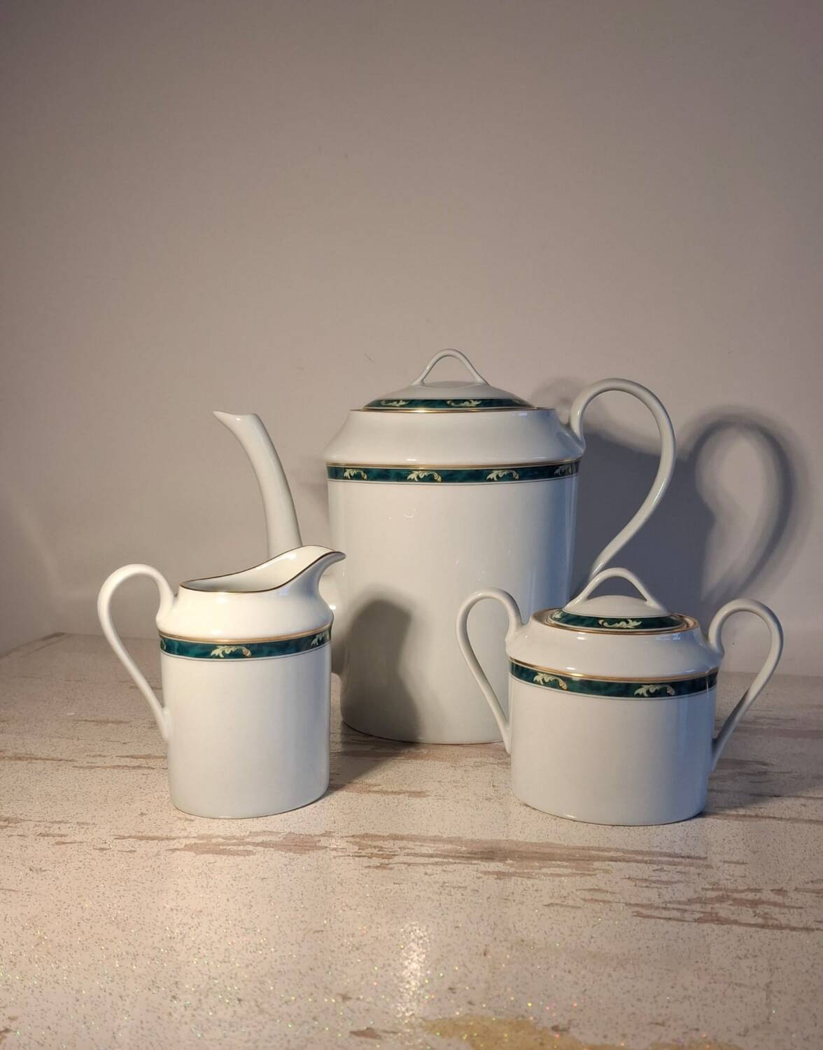 3-piece coffee service – Limoges porcelain – Trianon model