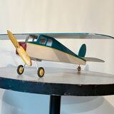 Avion en bois, jouet vintage, années 70