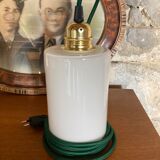 Pair of opaline lamps