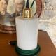 Pair of opaline lamps