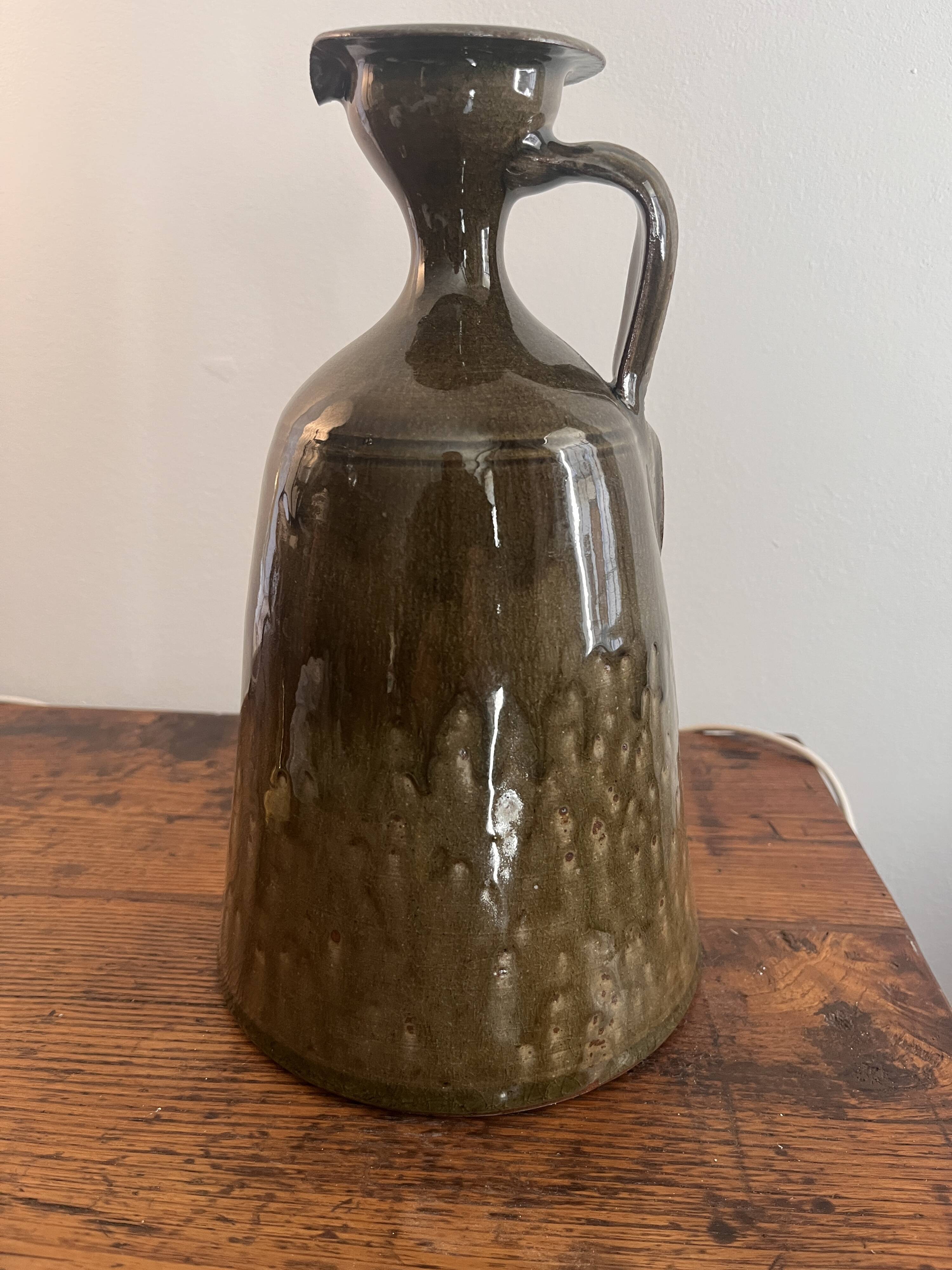 oil jug in Moutier stoneware