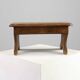French Provincial Small 19th century rustic oak bench, France
