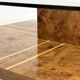 Table basse vintage de Smania en bois de ronce