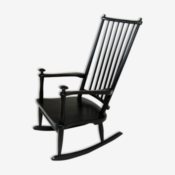 Fauteuil à bascule scandinave milieu de siècle