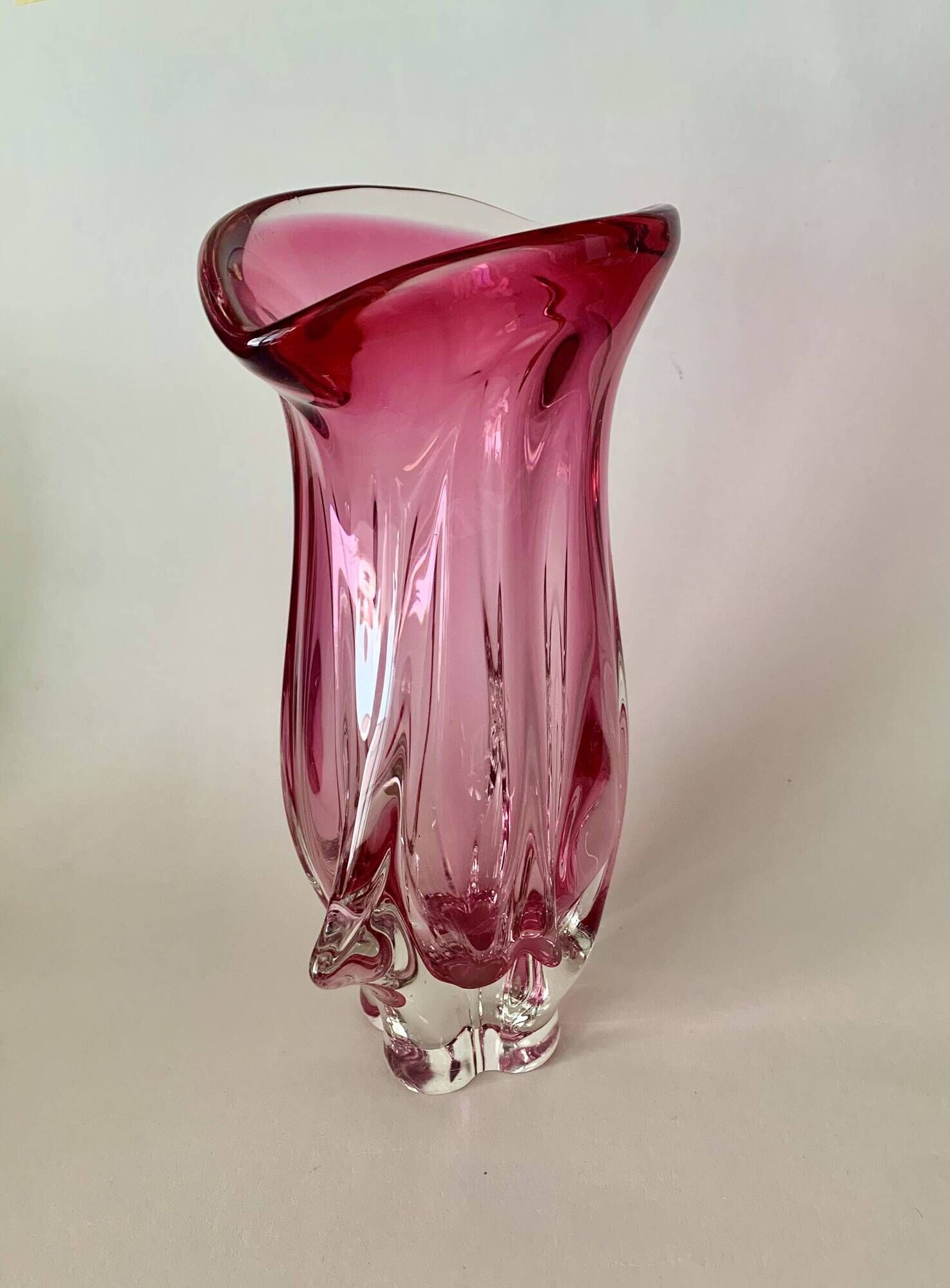 Vase by J. Hospodka for Chribska Sklarna, Czechoslovakia, 1960s