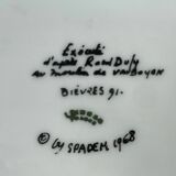 Limoges porcelain catchall - Raoul Dufy design - 1968 edition