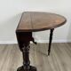 Victorian Sutherland table — walnut burl inlaid top