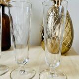 Set of 4 vintage champagne glasses