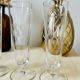 Ensemble de 4 flutes coupes de champagne vintage