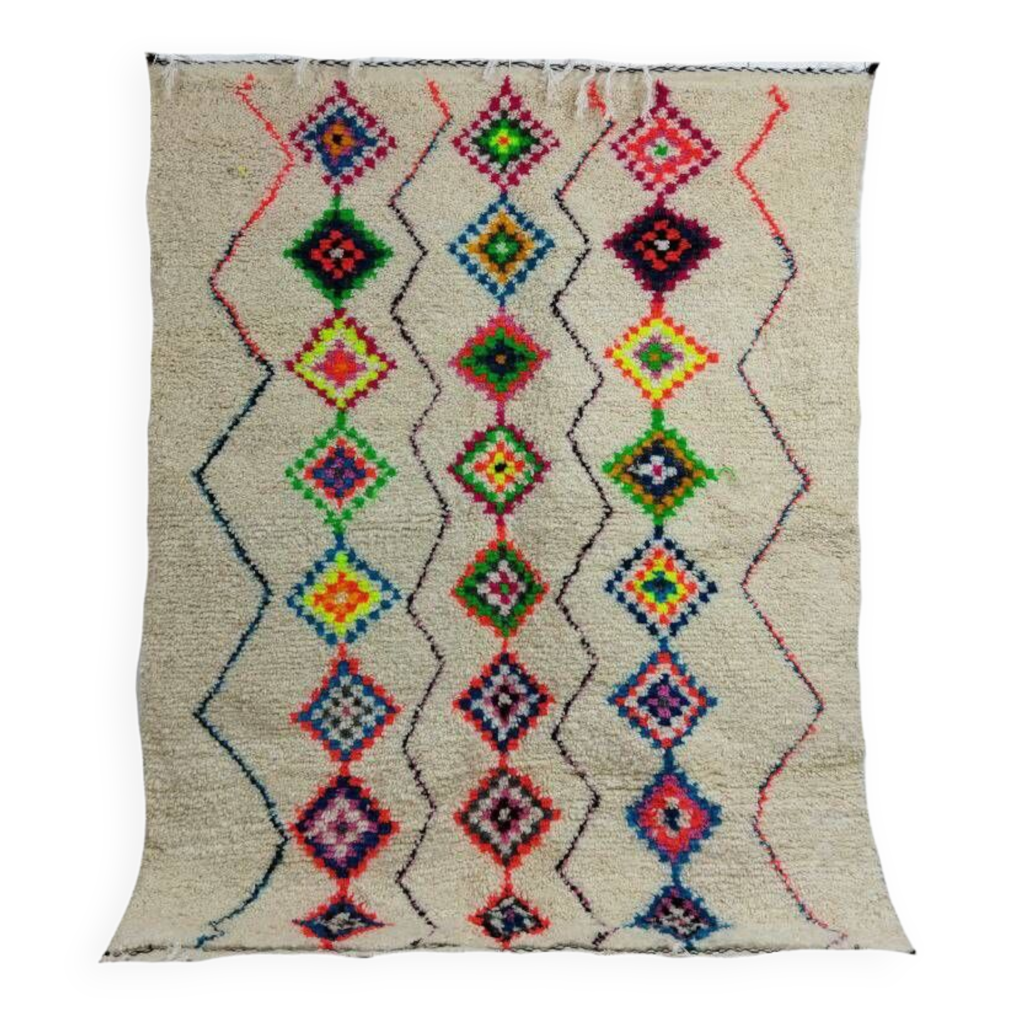 Handcrafted Moroccan Berber Rug 197 X 153 CM