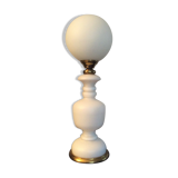 Vintage opaline and brass lamp 60/70