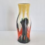 VASE SHAPED PITCHER VINTAGE 1950 CERAMIC SAINTE-RADEGONDE TOURAINE 50S 1950S