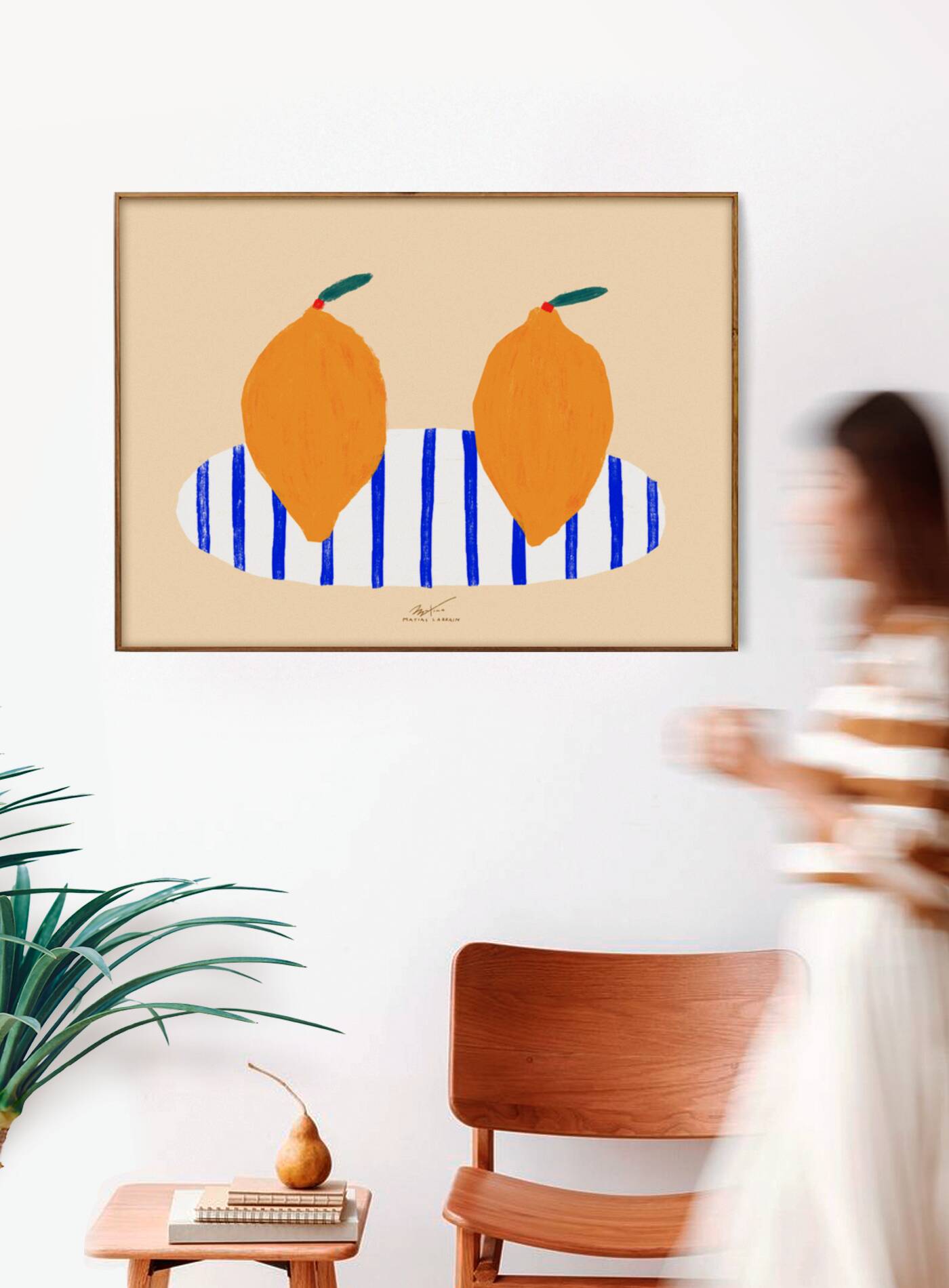 Twin lemons - Wall poster 40x30cm