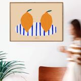 Twin lemons - Wall poster 40x30cm