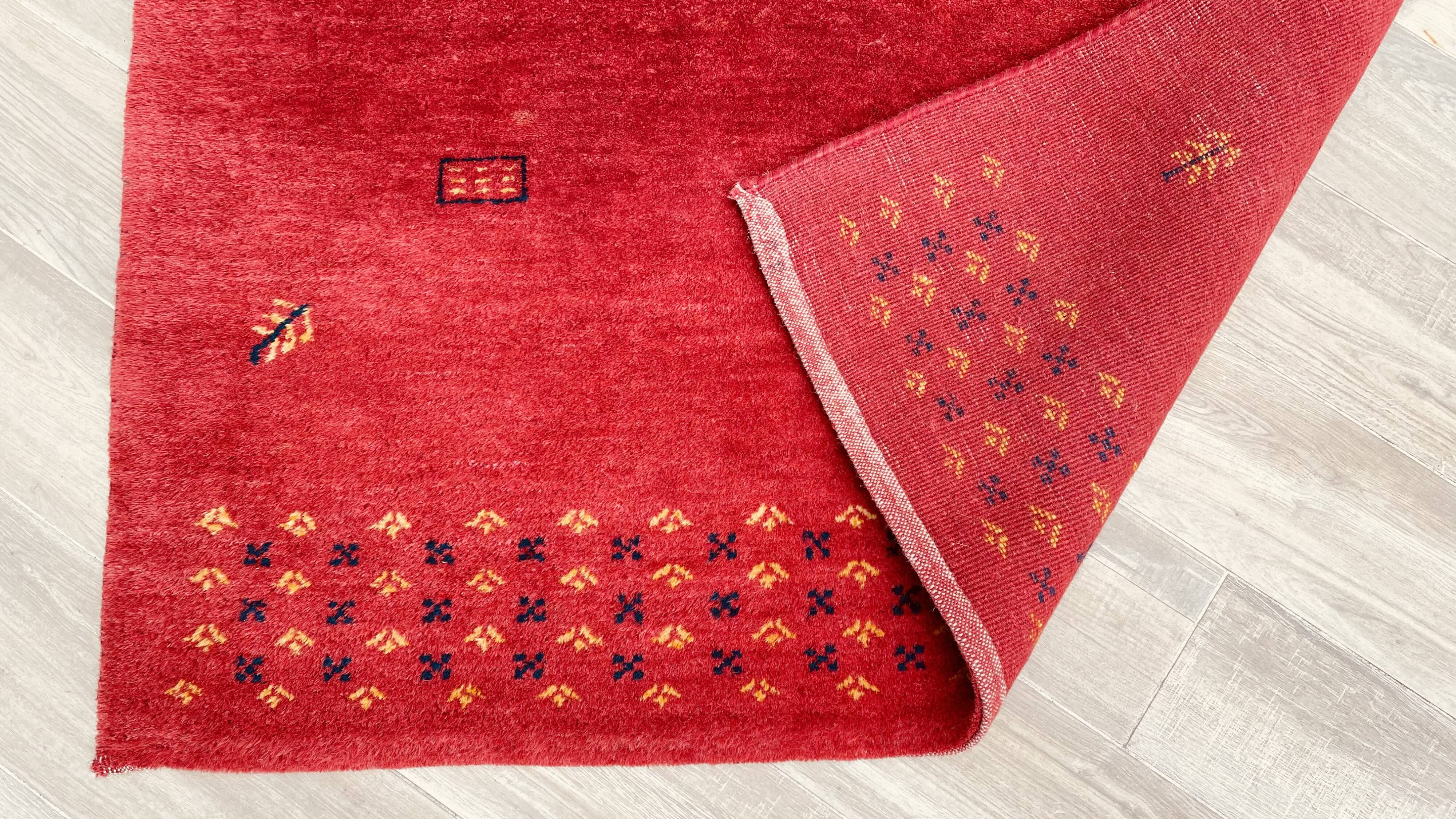 Rug indian gabbeh 100% wool, 143×202 cm