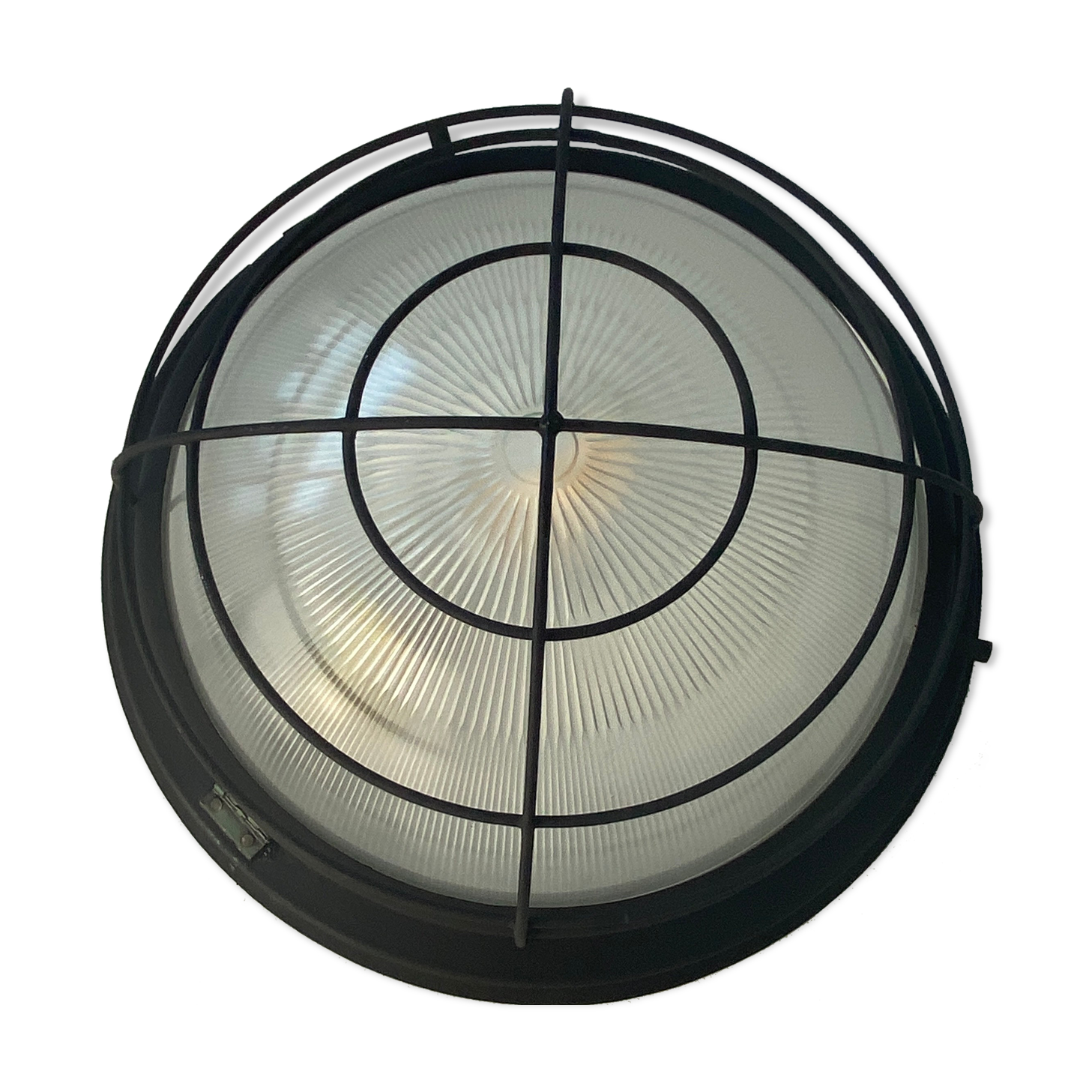 Old holophane industrial wall lamp